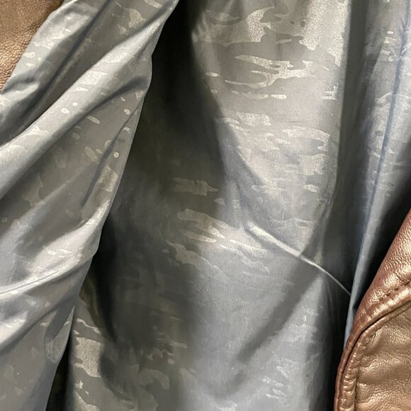 MARC NEW YORK/ANDREW MARC Faux/Vegan Leather Moto Jacket, Deep Burgundy - L - Picture 9 of 15